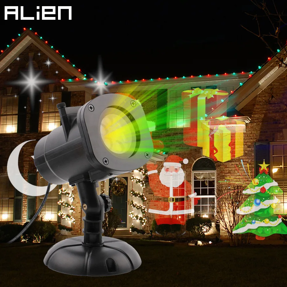 ALIEN 16 RGB рождественское освещение проектор для улицы водонепроницаемый Рождество