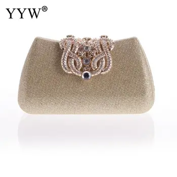 

Rhinestone Clutch Purses For Women Evening Bags Luxury Gold Crystal Clutches Flower Clasp Handbag For Formal Party Purse Wallets