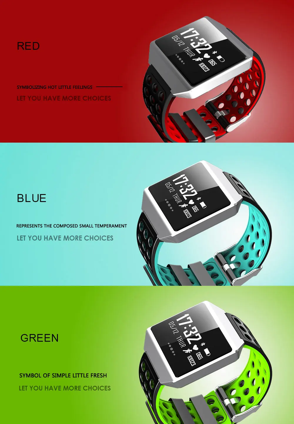 Двухцветный спортивный умный Браслет Bluetooth, Bluetooth, мониторинг артериального давления и сна, несколько спортивных часов