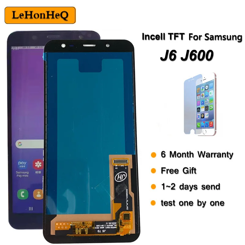 Новинка 100% ЖК дисплей для Samsung Galaxy J6 2018 J600 J600F J600Y сенсорный экран телефона J600G J600FN/ds