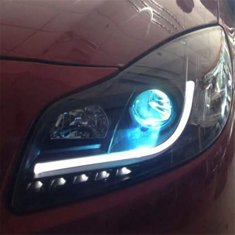 Luces Neblineros Para авто Drl светодиодные ходовые наружные стильные передние противотуманные фары для автомобиля 12 13 для Buick Regal