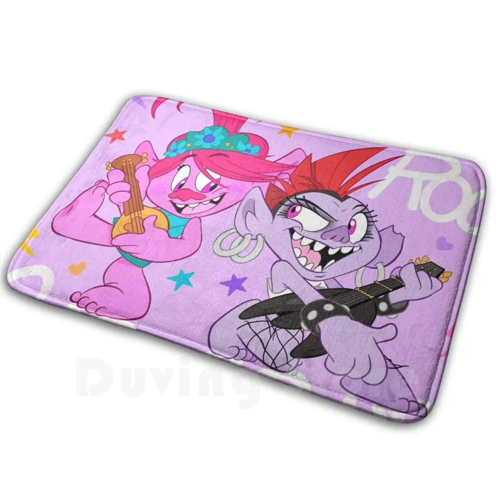 Pop - Rock Girl Group Mat Tappeto Tappeto Tappetini Antiscivolo Camera Da Letto Poppy Trolls Poppy Barb Trolls Queen Barb Trolls Dreamworks