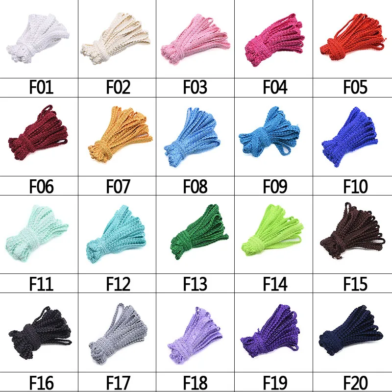 Lace Trimming Ribbon Polyester Centipede Braided Lace Sewing Clothes Accessories Curve DIY Craft Wedding Decor lace ribbon lace sewing accessories lace sewing supplies lace accessories lace garment accessories clothing accessories lace decoration 5/10M 12mm