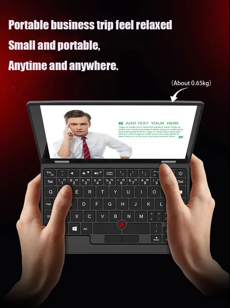 Mini ordenador portátil con pantalla táctil de 7 pulgadas, portátil de cuatro núcleos, para oficina y negocios, J3455 producto nuevo, 8G, 2021G, 128G y 256G, 512 - Imagen 2