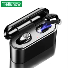 X8 TWS Bluetooth настоящие беспроводные наушники 5D стерео наушники мини TWS водонепроницаемые наушники 2200 мАч Внешний аккумулятор для смартфонов