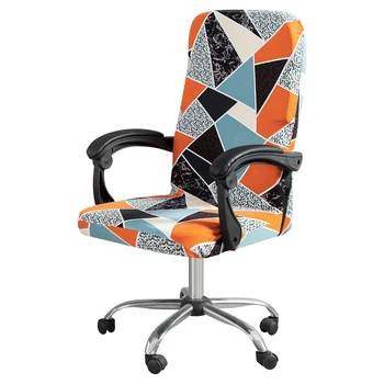 

Geometry Chair Covers Slipcovers Seat Cover Spandex Elastic Removable Dining Room Decor Dining Chairs Cover for Office