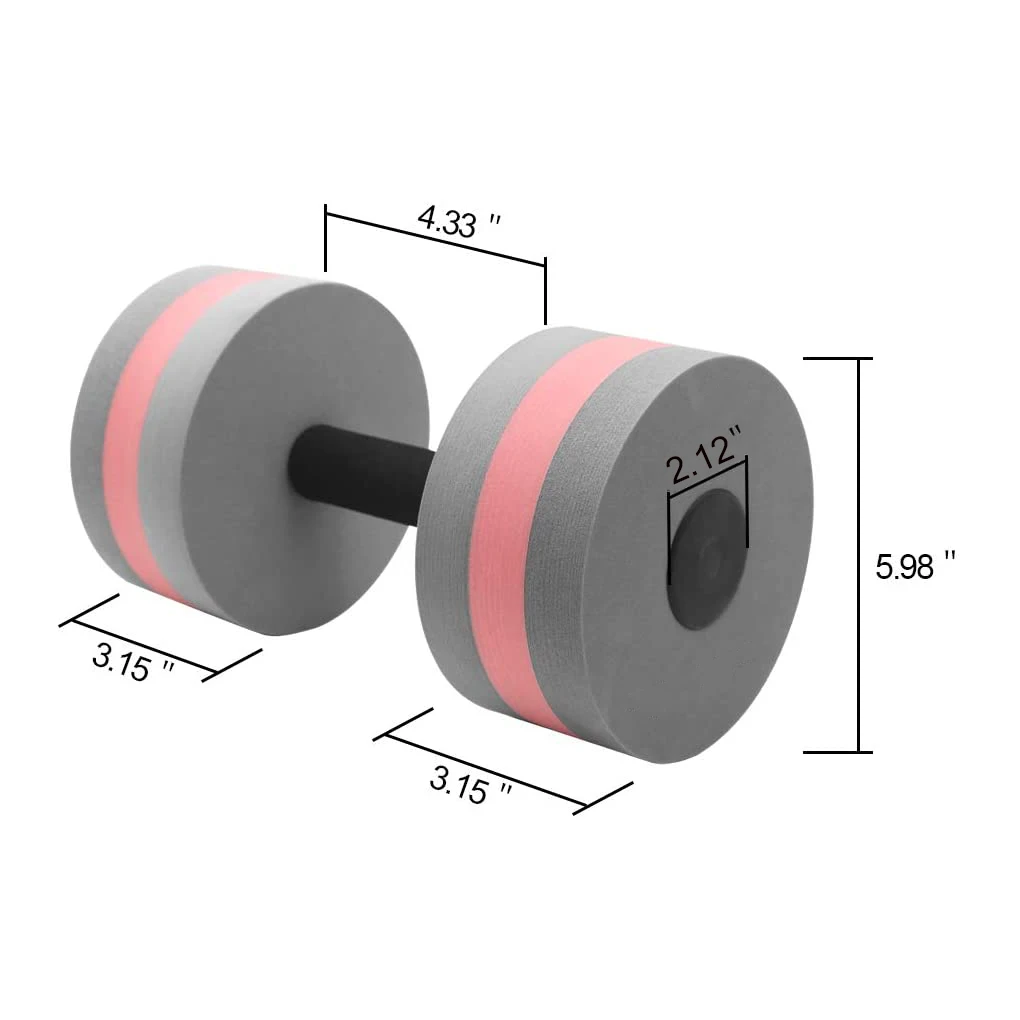 Water Aerobics Dumbbell Aquatic EVA Barbell Aqua Fitness Arm Exercise Dumbbell Pool Swimming Yoga Exercise Accessory 1 Pair water dumbbell bottle