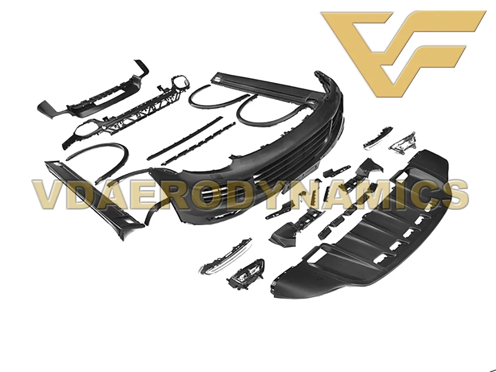 Подходит для 15-17 958 958,2 Porsche Cayenne VAD-T полный комплект тела или GTS передняя губа задняя губа диффузор крыло вспышки