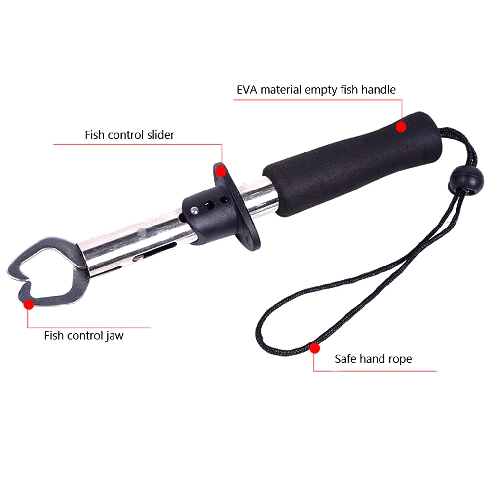 New Fish Grip Lip Trigger Lock Gripper Clip Clamp Grabber Fish Plier Grab Fishing Tackle Box Accessory Tool