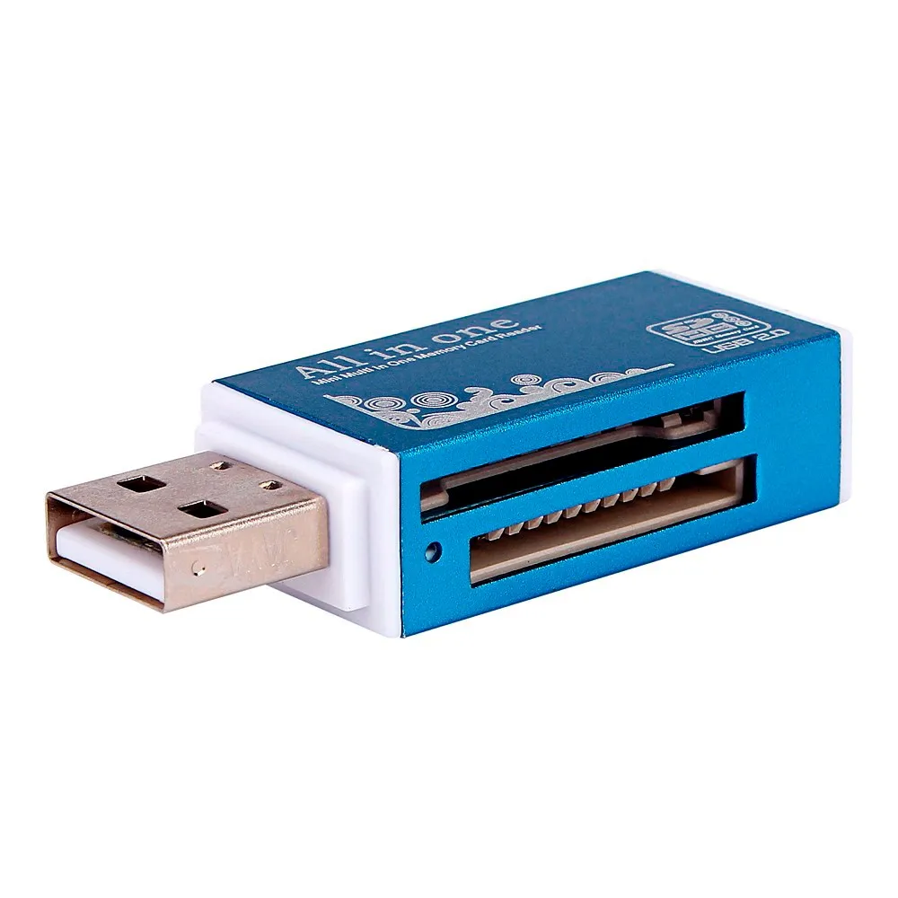 Высококачественный Мини-считыватель карт USB 2,0 все в 1 мульти карта памяти Адаптер для картридер 2 микро-sd TF M2 MMC дропшиппинг z0923