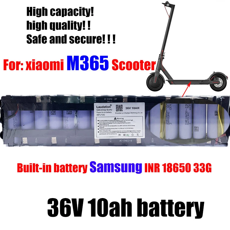 For Xiaomi M365 Pro Battery Pack Dedicated Electric Scoote High Quality 36V  10ah Built in Samsung INR 18650 33G 10S3P 7.8AH 50KM|Rechargeable Batteries|  - AliExpress