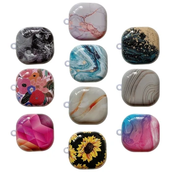 

Hard PC Shell Earphone Cover Watercolor Pattern Protective Case for S-AMSUNG Galaxy-Buds live Wireless Earphone