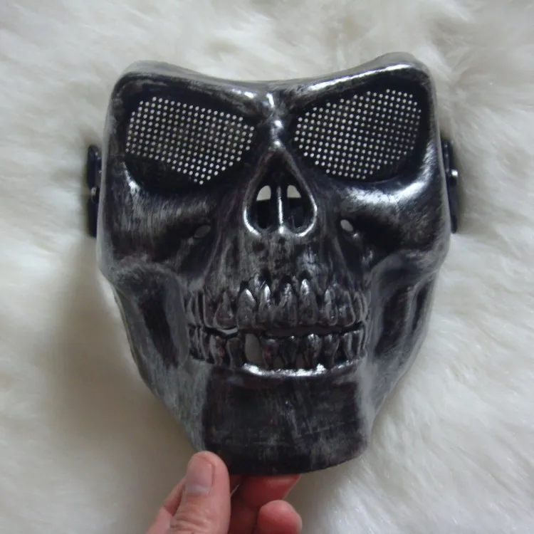 

M02 Skeleton Warrior Mask Halloween Horror Demon COS Ghosts Equipment Iron Gas CS Protection Mask