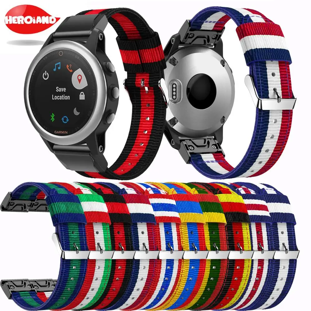 

For Fenix 5S QuickFit fashion style Watch Band Lightweight Nylon Loop Soft Sport Breathable Wrist band Strap for Garmin Fenix 5S