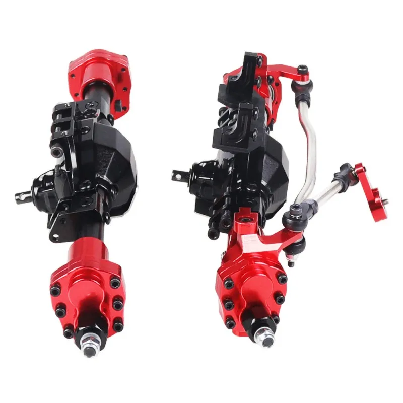 

For 1/10 RC Crawler Car Axial SCX10 II 90047 90046 Upgrade Parts SCX10 Front Rear Portal Axle Aluminum Alloy CNC Anodized Full