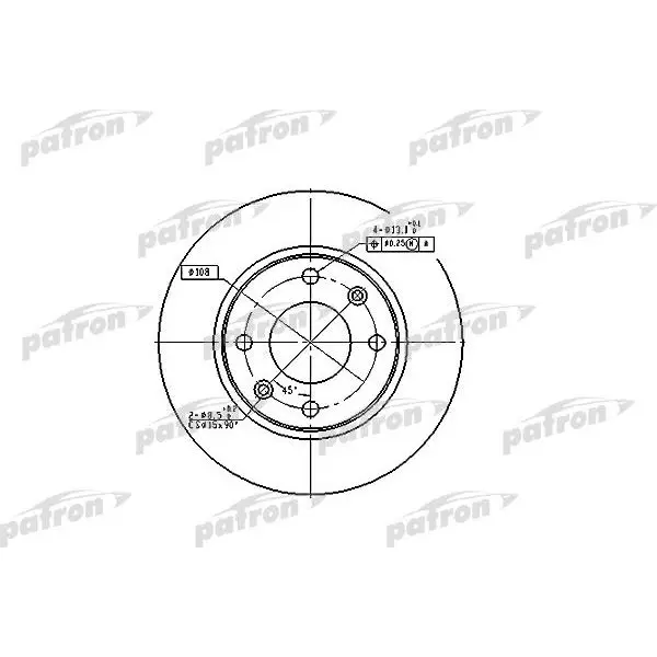 Диск тормозной передн CITROEN: XSARA 97-05, XSARA купе 98-05, PE