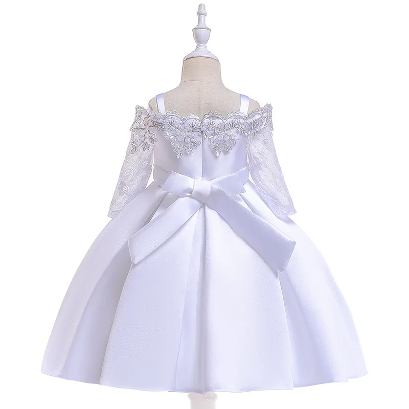 Платье для девочек; элегантные Детские платья для девочек; костюм с цветочной вышивкой; детское праздничное платье; свадебное платье; Infantil Vestidos От 3 до 13 лет