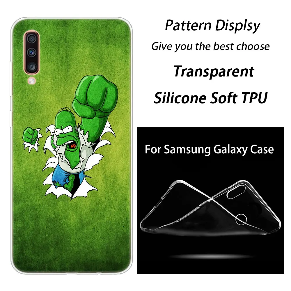 007 Горячая Симпсоны Мягкий силиконовый чехол для телефона для samsung Galaxy A90 A80 A70 A60 A50 A40 A30 A10 A20E A2CORE A9 A7 A8 A6 плюс A5 - Цвет: 007