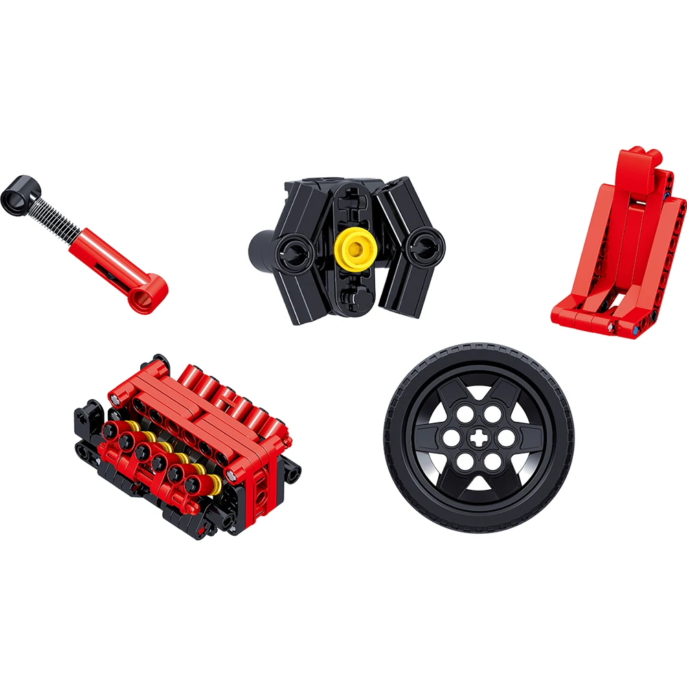 Конструктор City Racers Enzo спортивный автомобиль в масштабе супер гоночного техника