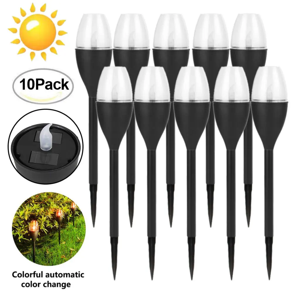 

10PCS Solar Light Garden Waterproof Lawn Lamp Landscape Lighting Solar Powered Garden Lights Outdoor Luces Led Exterior Jardin