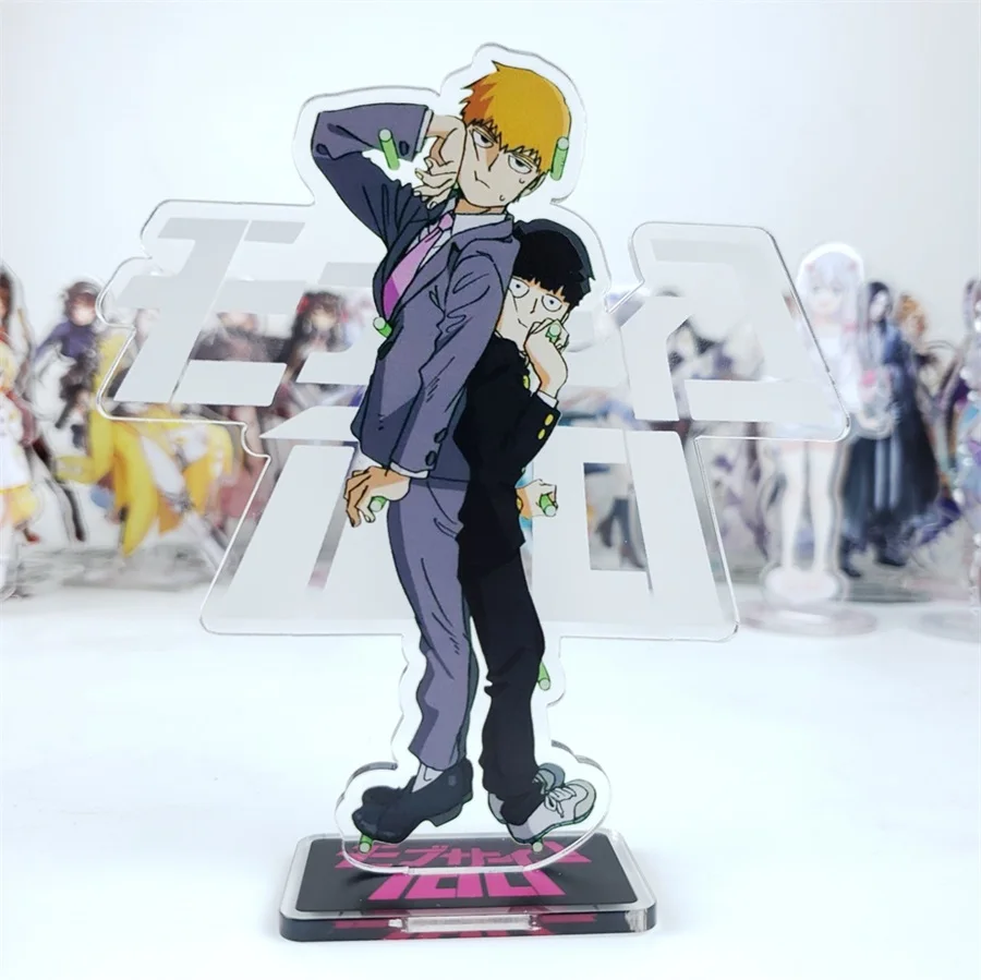 Аниме Mob Psycho 100 Mobu Saiko Hyaku Reigen Arataka Kageyama Shigeo Косплей стенд фигурка акриловая модель настольный декор подарок - Цвет: 12
