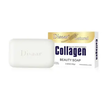 

Disaar Collagen Handmade Soap Face Cleanser Deep Cleaning Moisturizing Face Body Care Wash 100g