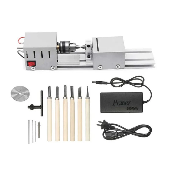 

Mini Lathe Beads Polisher Machine DIY CNC Machining for Table Woodworking Wood DIY Tool Woodworking Lathe-30