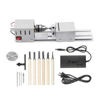 

Mini Lathe Beads Polisher Machine DIY CNC Machining for Table Woodworking Wood DIY Tool Woodworking Lathe-30