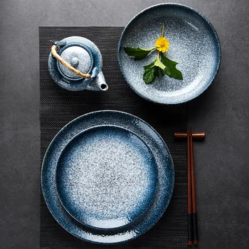 

Japanese-style Tableware Dishes, Dishes, Ceramic Tableware, Creative Dishes, Dishes, Home Western Dishes, Hotel Restaurants