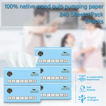 

5 Packs Toilet Tissue Paper Tissue Baby Adult Wettable Toilet Paper Kitchen Household Table Paper Papel Higienico Divertido