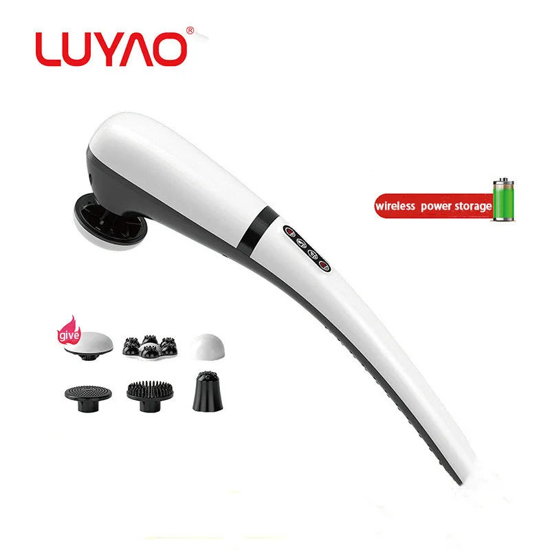 Massage Hammer Electric Vibration Infrared with 6 Heads FitMed