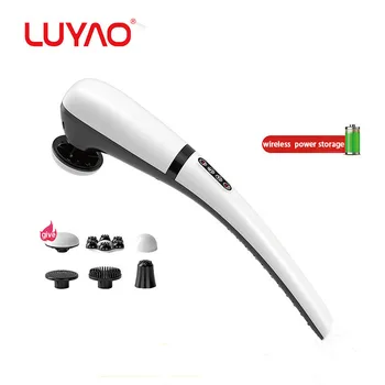 Massage Hammer Electric Vibration Infrared with 6 Heads