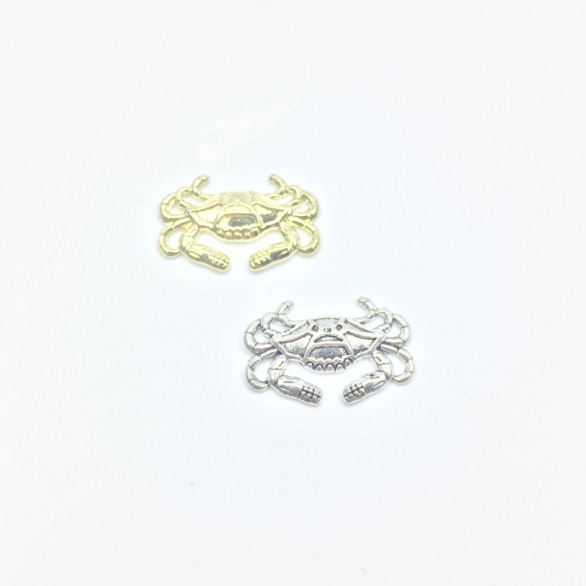 

Eruifa 20pcs 20*12mm Lovely Crab gold/Silver plated Zinc alloy Charms Pendant Jewelry DIY Necklace 2 colors
