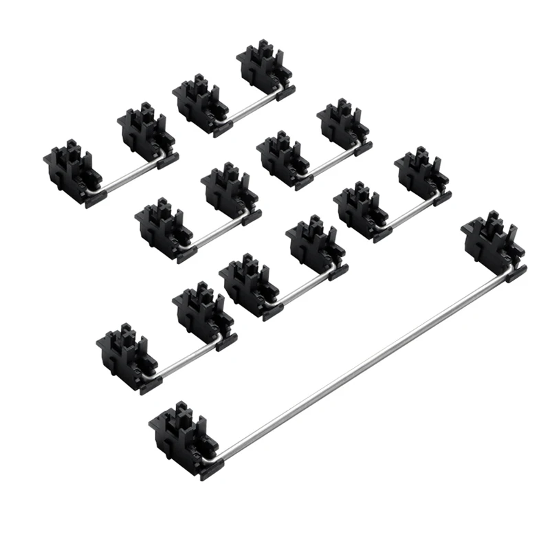 Placa de Aço Eixo Satélite para Teclado Mecânico Estabilizadores Personalizados Eixo Interruptor Preto Montado 6.25u 2u Oem - Imagem 3