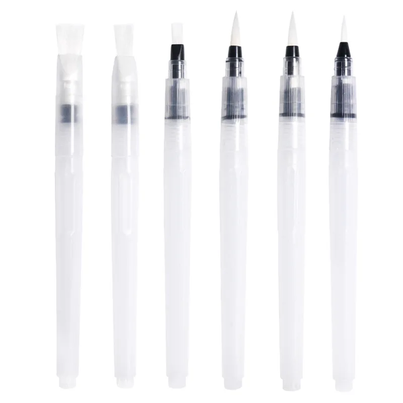 6pcs Artists Brushes Fountain Pen Set Solid Watercolor Paint Calligraphy
