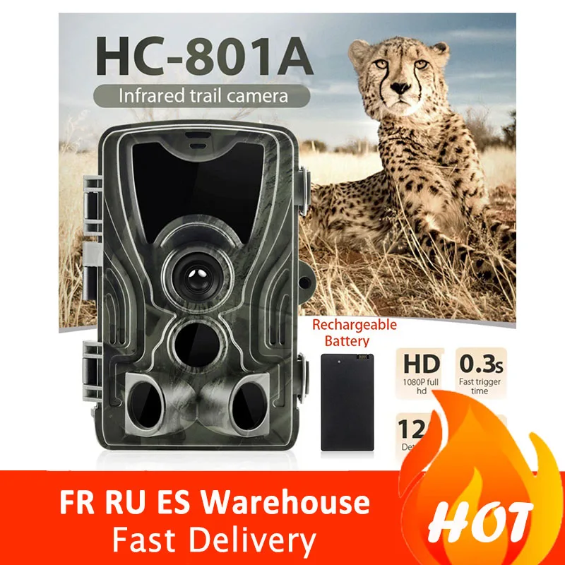 

HC-801A Trail hunting trap Camera Wild game night animal thermal photo Waterproof With 5000Mah Lithium Battery