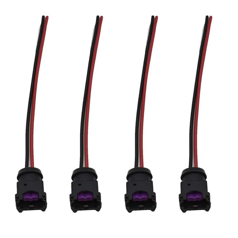4pcs waterproof EV1 fuel injector plugs connector for 440cc 650cc 850cc 1000cc with pin and wire | Автомобили и мотоциклы