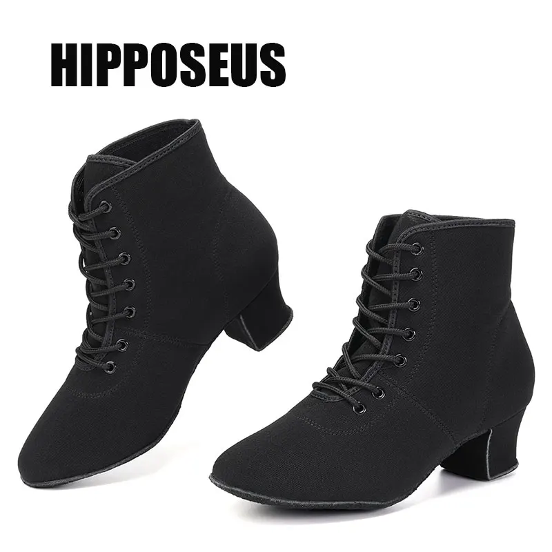 Dance Shoes Modern Women Girls Tango Salsa Latin Ladies Ballroom Flat Heel Indoor Outdoor High-top Soft women dance shoes