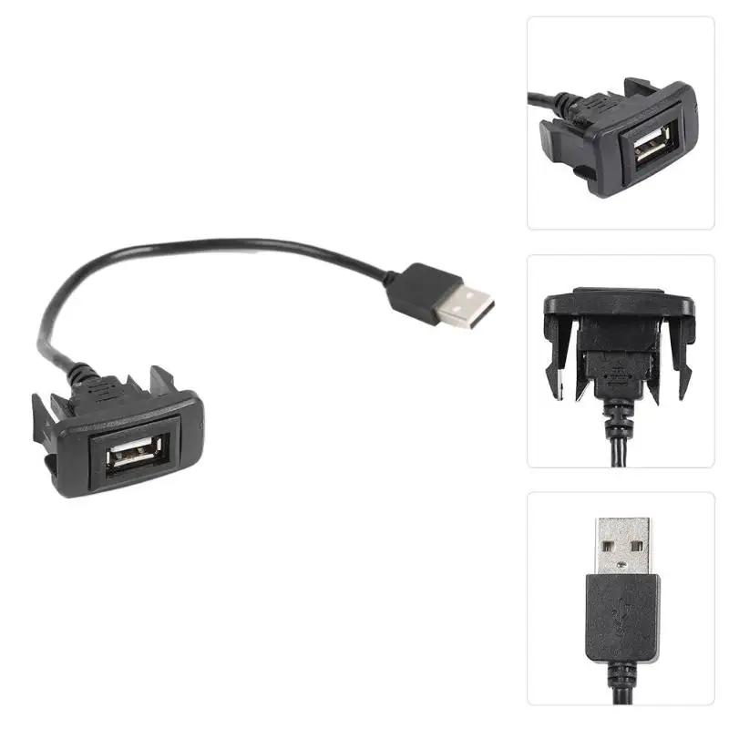 Автомобильный расширительный Кабель адаптер с usb портом для TOYOTA HILUX VIGO FORTUNER 2004 2012