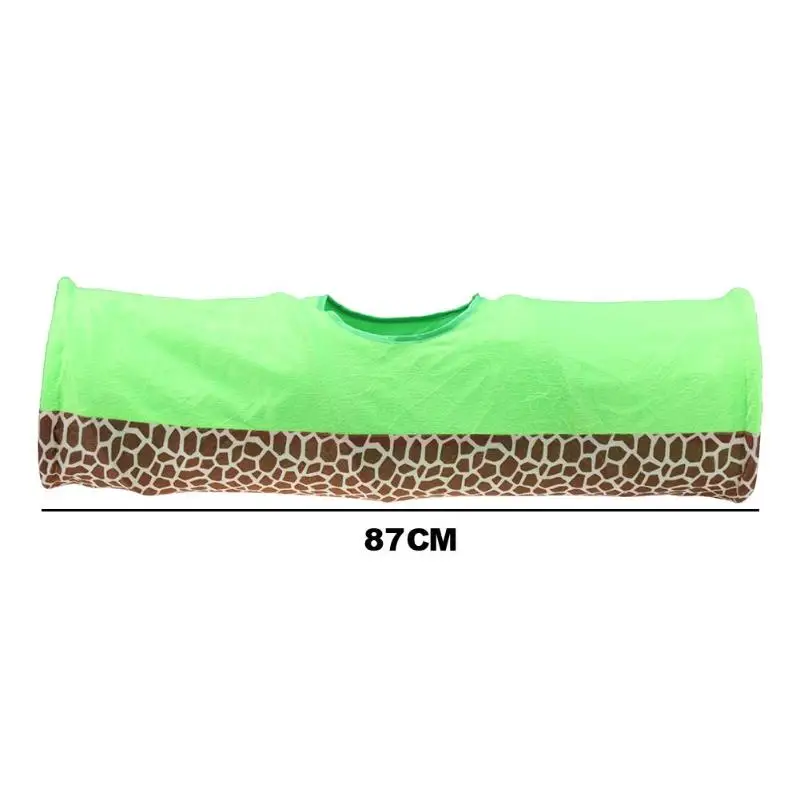 Pet Cat Leopard туннельная игрушка с 1 отверстием пещера маленькое животное роликовая трубка звучащая бумага складной моющийся Забавный котенок поставки