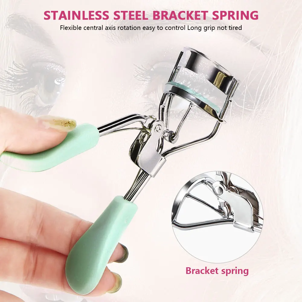 

Eyelash Curler 2 in 1 With Comb Beauty Tools Makeup Tools with Replacement Pads 4 Colors Natural Curling Eye Cosmetic Tools