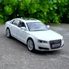 1/32 AUDI A8 Alloy Car Model Diecast & Toy Vehicle Metal Toy Car Model High Simulation Sound Light Collection Childrens Toy Gift 6