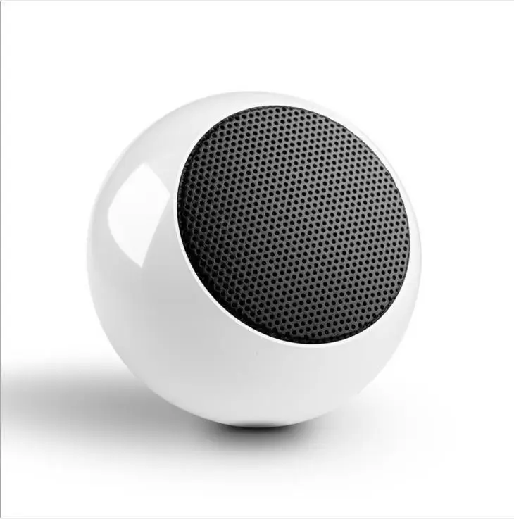 Белый Мини Bluetooth динамик маленький стальной сабвуфер с функцией TWS док-станции для компьютера мобильных телефонов - Цвет: Белый