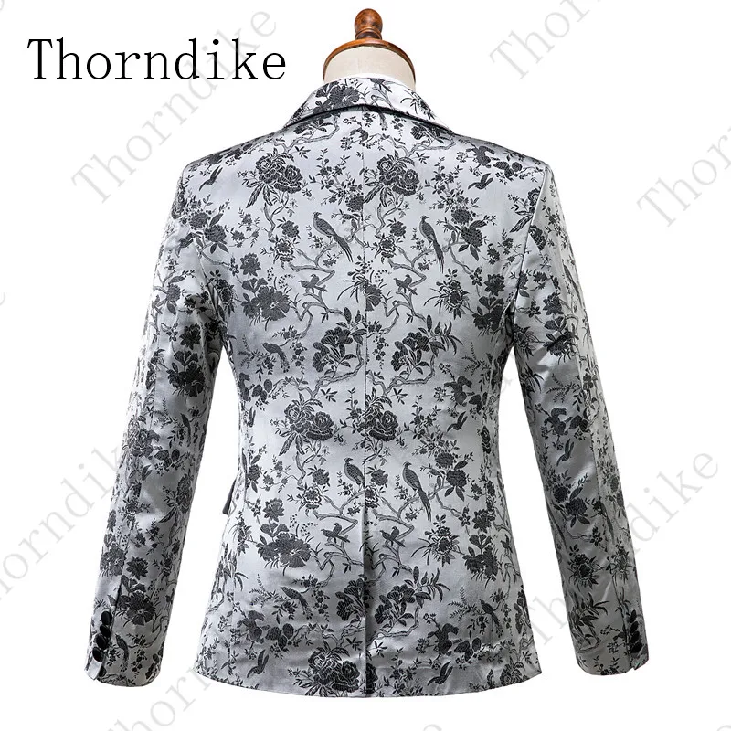 Thorndike/костюм из 3 предметов для мужчин; Новинка; приталенный повседневный костюм Terno Masculino; большие размеры; костюмы на одной пуговице; Главная сцена; смокинг
