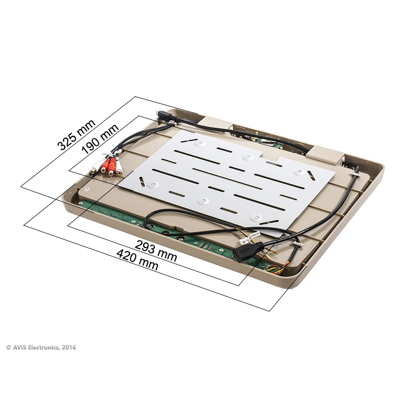 Потолочный автомобильный монитор 15,6" со встроенным медиаплеером AVIS Electronics AVS115(бежевый