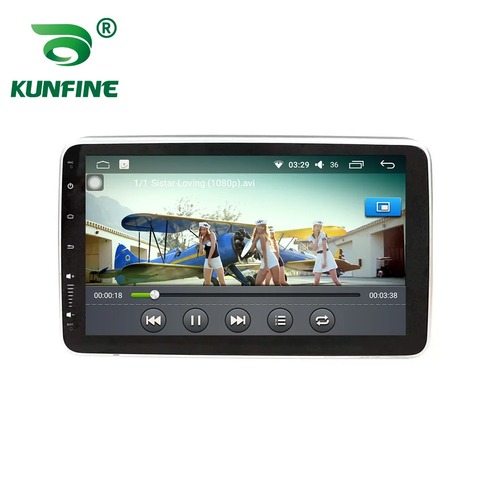 KUNFINE Universal 10.1 inch Android Car Headrest Monitor With 1080P