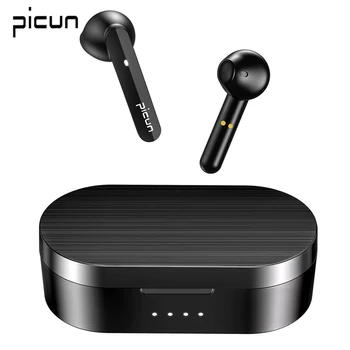 

Picun W18 TWS Headphone Wireless Bluetooth 5.0 Earphone Waterproof Bass Stereo Mini Earbuds With Mic Charging Box Sports Headset