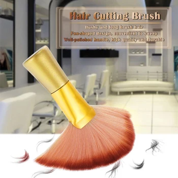 

Neck Duster Brush Soft Barber Face Cleaning Hair Cutting Brush Fan-Shaped Brush