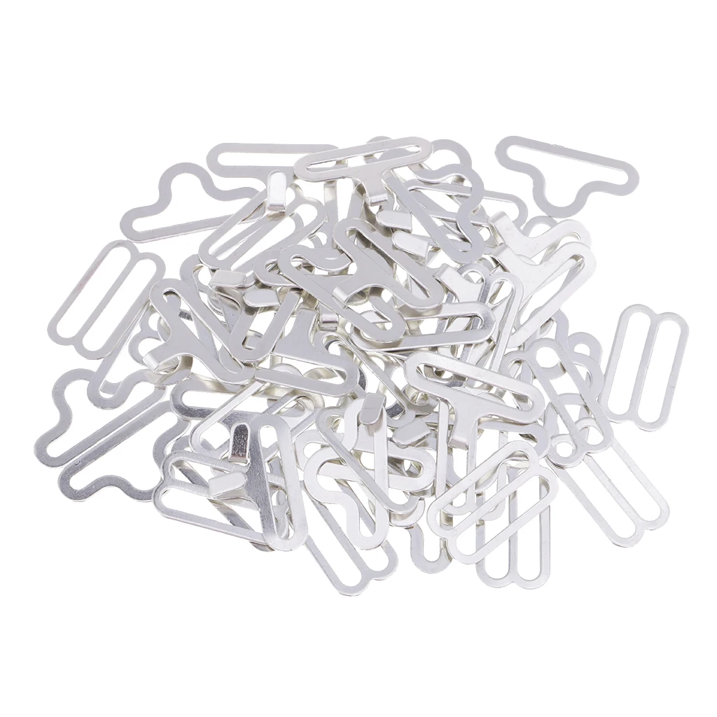 20 Sets Bow Tie Hardware Clip Metal Hook Sewing Fasteners for Necktie Strap