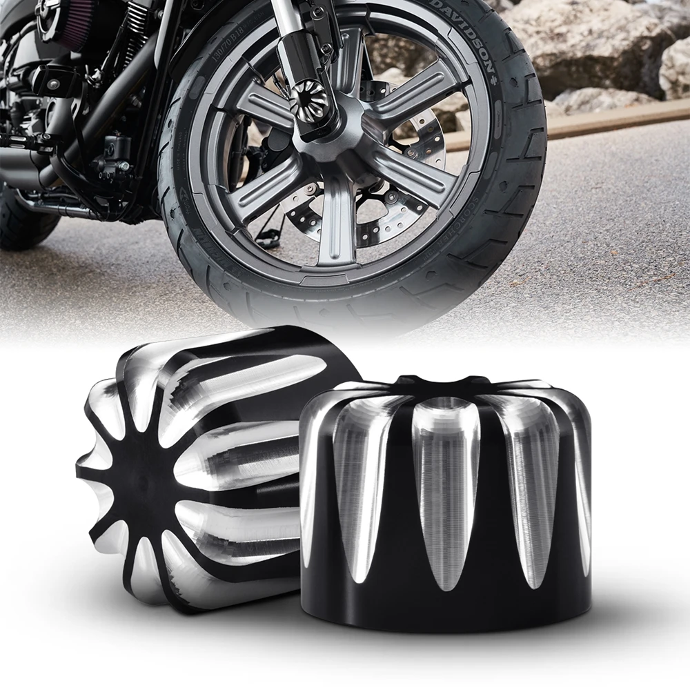 Wholesale prices Official online store 2PCS Chrome CNC Cut Axle Cap Nut